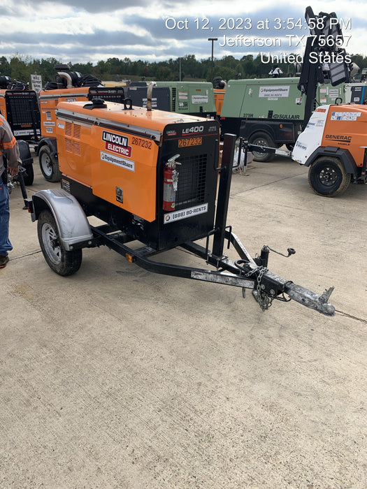 2022 Lincoln Electric LE400 Kubota V1505, Trlr, Cable Rack, Light Kit, ES Decals, T3