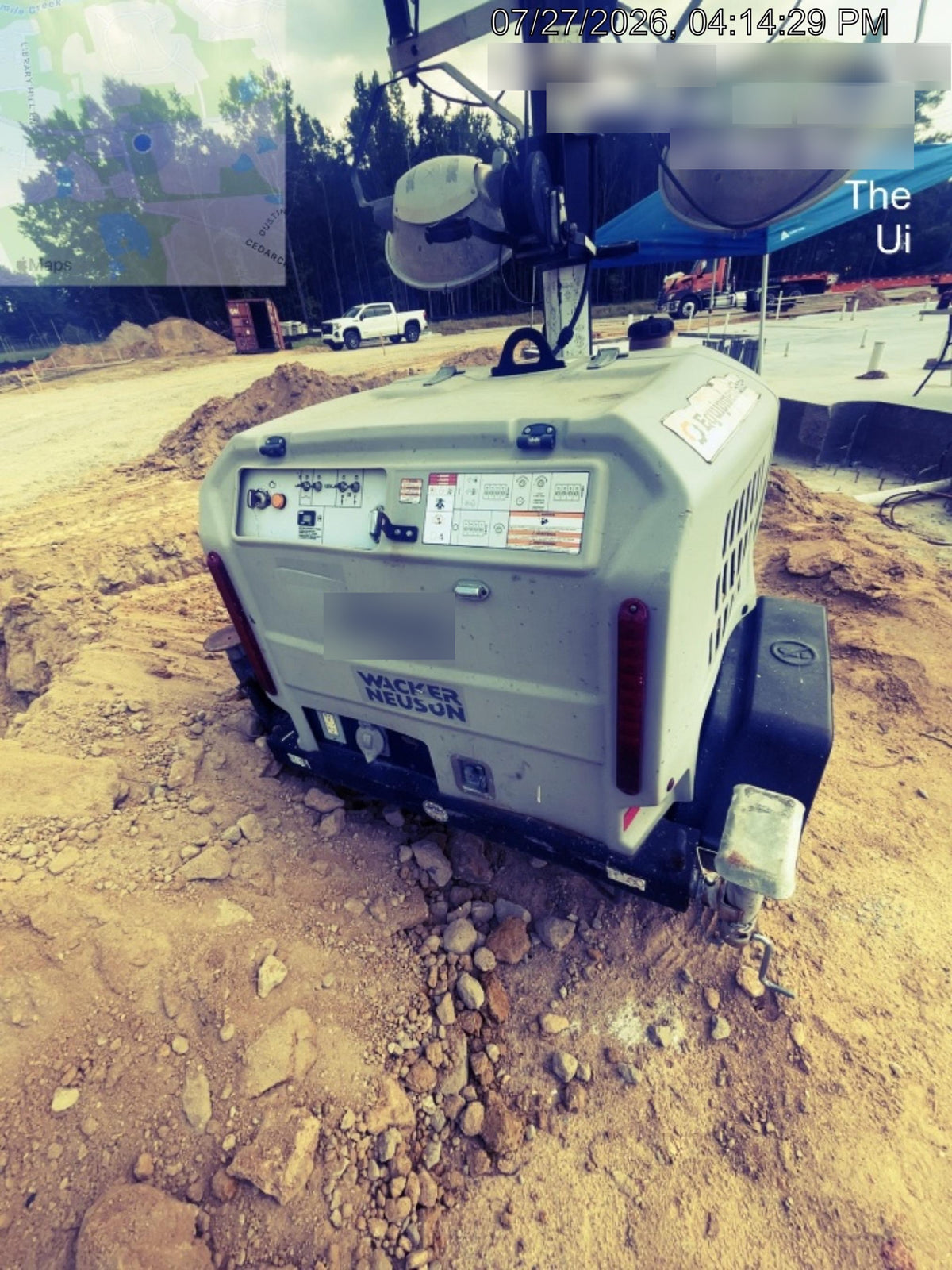 2018 Wacker Neuson LTV6K-MH Wacker Neuson LTV6K Mobile Light Tower w/Fuel Level Sensor Installed