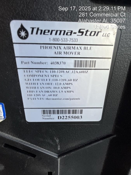 2022 PHOENIX AirMAX Radial Air Mover