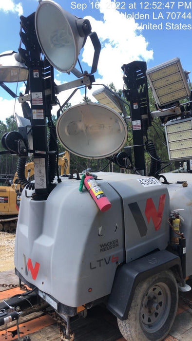 2019 Wacker Neuson LTV6L-MH Wacker Neuson LTV6L Mobile Light Tower w/Fuel Level Sensor Installed