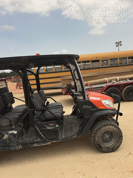 2023 Kubota RTV-X1140W-H 4WD, LED Strobe, Windshield Acrylic Clear, Plastic Canopy, Wire Harness Kit, Backup Alarm