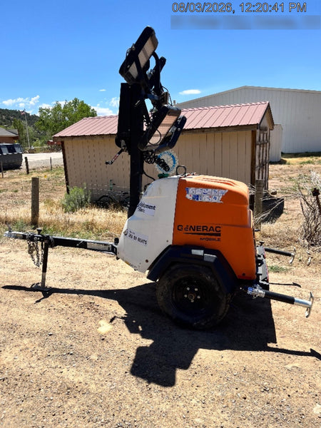 2024 Generac MLT2 Diesel, Flex Switch 120V Input, Powerzone Controller, 
(4) 320W LED Lights, 4kW Generator, 39.9 Gal Fuel Tank, 2" Ball, T3
