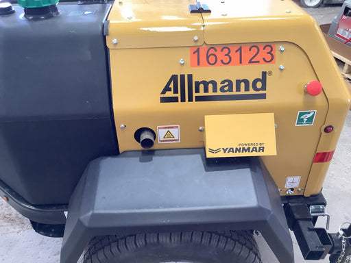 2021 Allmand NLV3GR (4) LED Light Fixture 350W, 23' Vertical Mast, 3kW Prime, Towable, Deep Sea L401, Leveling Jacks, Yanmar T4F 5.8hp