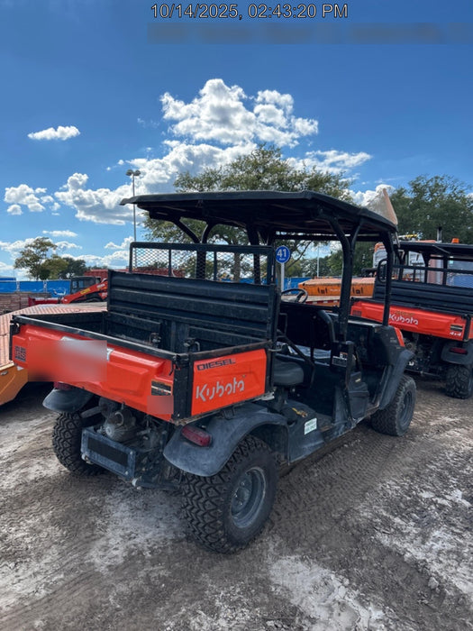 Kubota RTV-X1140W-H Kubota RTVX1140WH 4wd Utility Cart, LED Strobe, Windshield Tempered Glass, Plastic Canopy, Wire Harness Kit, Backup Alarm