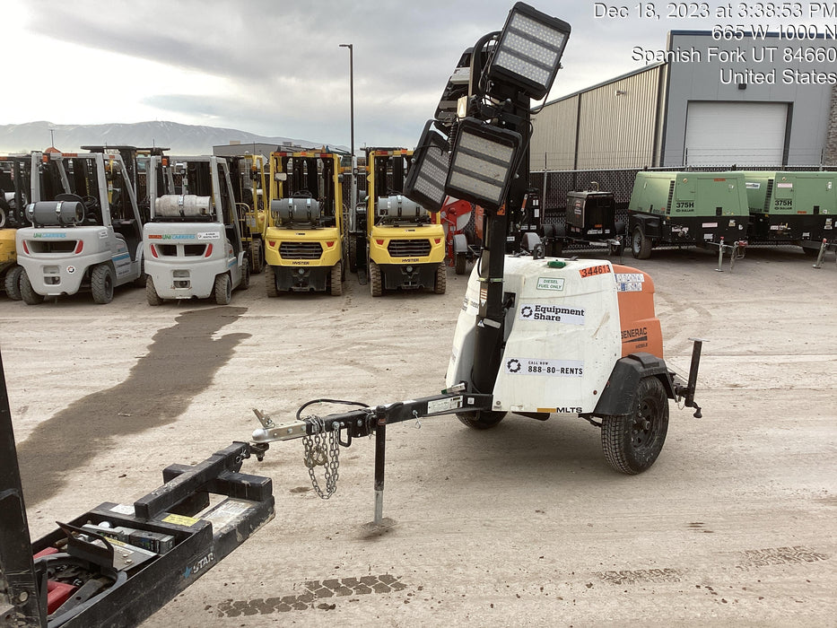 2023 Generac MLT2 Diesel, Flex Switch 120V Input, Powerzone Controller, (4) 320W LED Lights, 4kW Generator, 39.9 Gal Fuel Tank, 2" Ball, T3