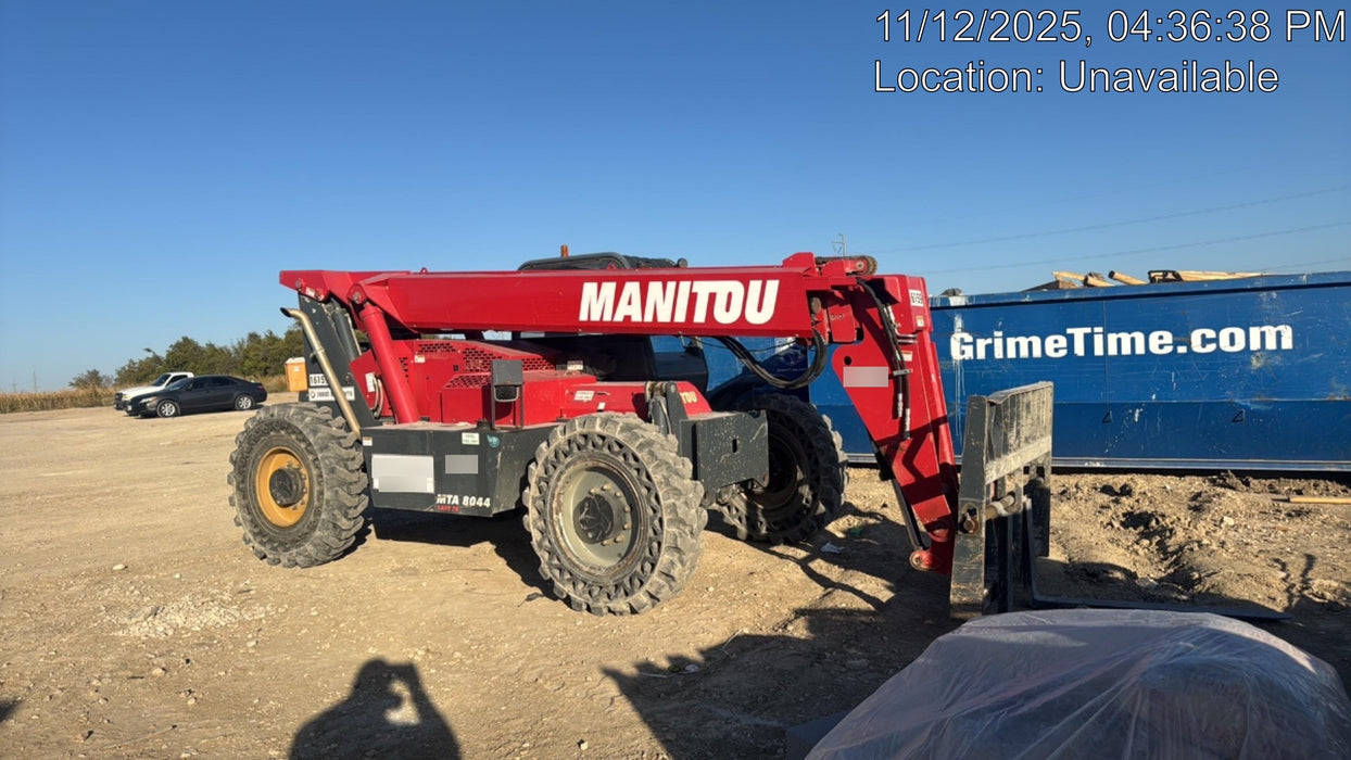 2019 Manitou MTA8044 MTA 8044 - 74 HP T4, Canopy, Worklights/Strobe, Beacon, 66" Carriage, 48" Forks, Solid Tires, Lift Hook, Aux Hydraulics