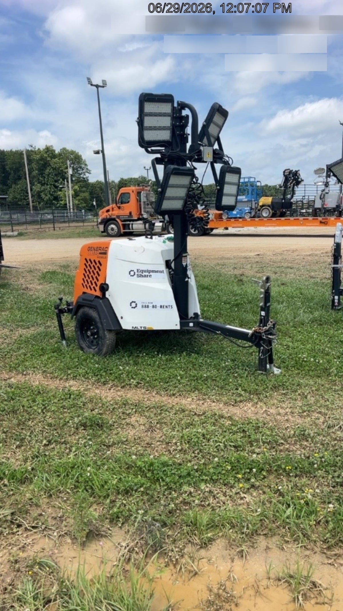 2023 Generac MLT2 Diesel, Flex Switch 120V Input, Powerzone Controller, (4) 320W LED Lights, 4kW Generator, 39.9 Gal Fuel Tank, 2" Ball, T3