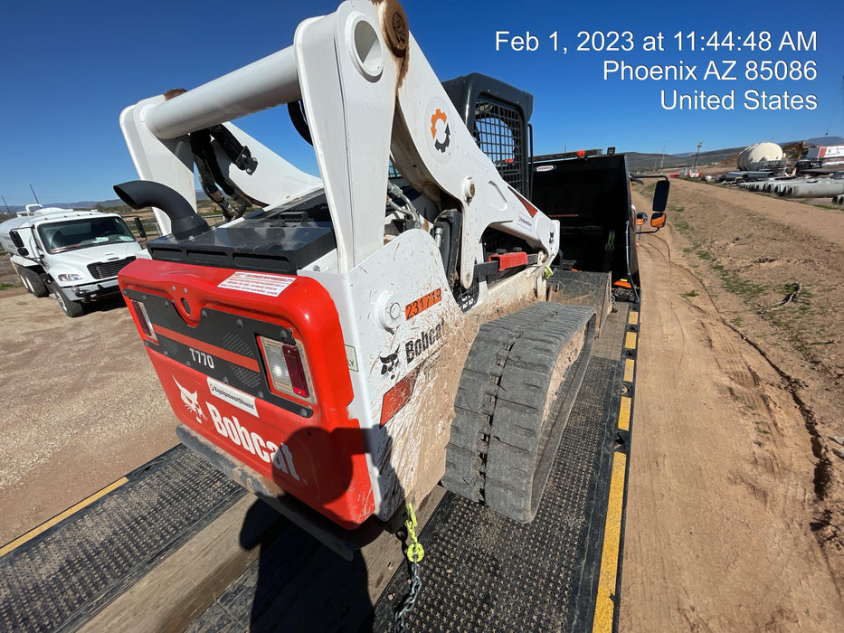 2022 Bobcat T770 92hp Doosan Diesel, Canopy, Rubber Tracks, Manual QC