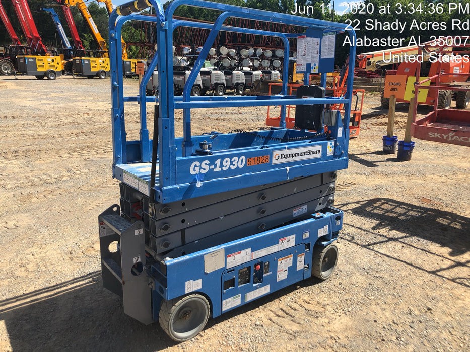 2019 Genie GS-1930 Fixed Rails with Chain Entry