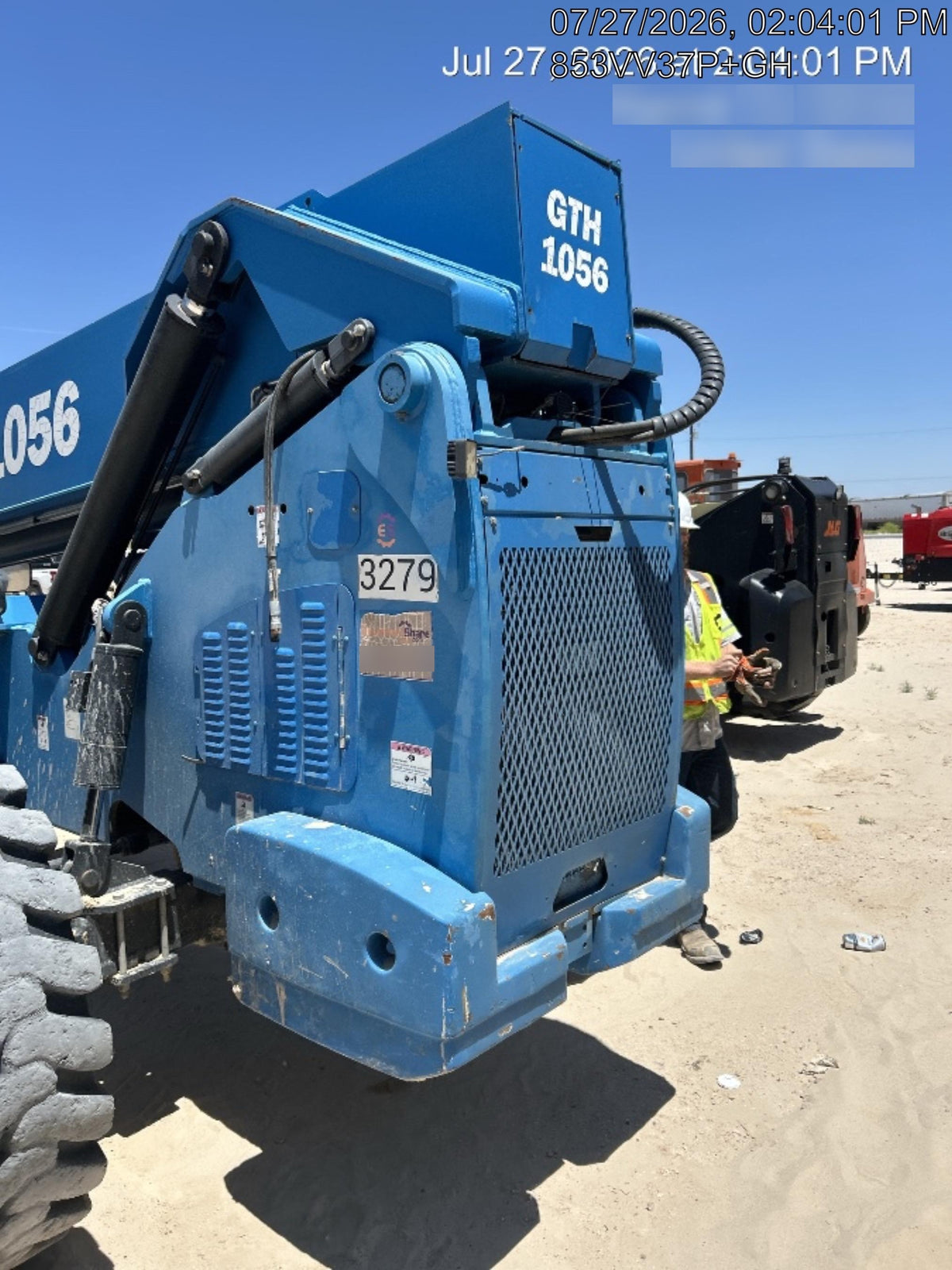 2017 Genie GTH-1056 Solid Tires, 60" carriage, Light Kit, Open ROPS