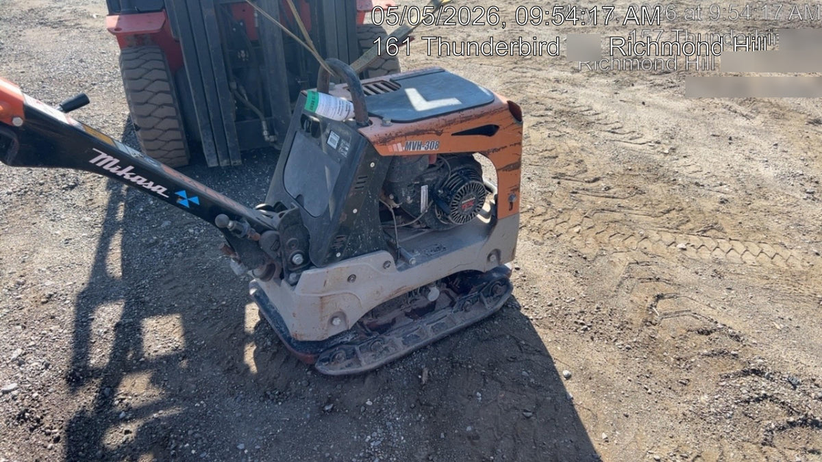 2023 Multiquip MV308GH Honda GX270, 18" Plate, Tachometer