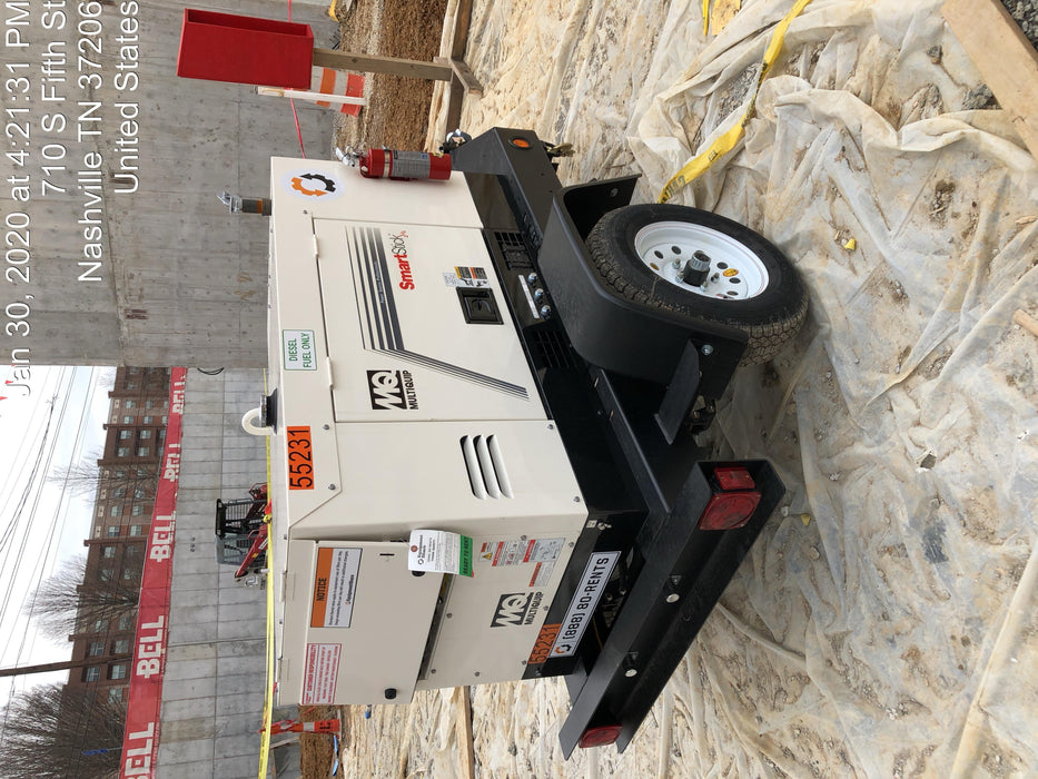 2019 Multiquip DLW400ESA4 Dual Pack, Trailer Mounted
