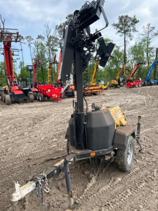 2022 Allmand NLV3GR (4) LED Light Fixture 350W, 23' Vertical Mast, 3kW Prime, Towable, Deep Sea L401, Leveling Jacks, Yanmar T4F 5.8hp