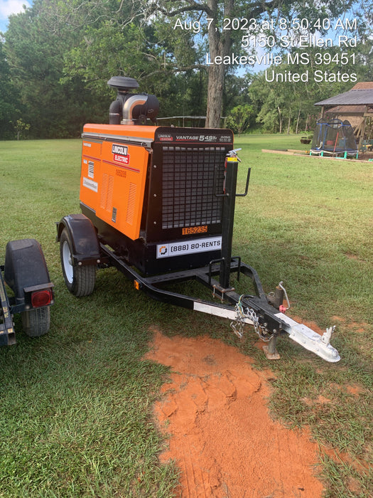 2022 Lincoln Electric Vantage 549X Crosslink Technology, Trailer Mounted, ES Decals, T3