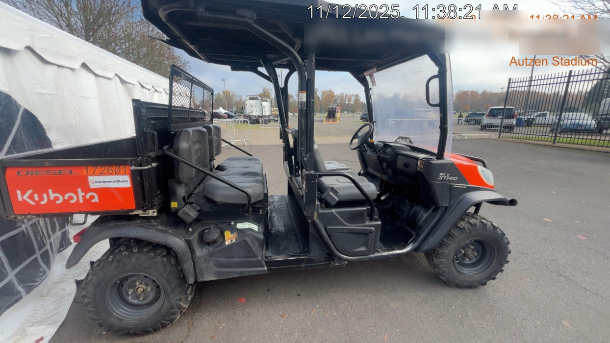 2022 Kubota RTV-X1140W-H Plastic Canopy, Windshield Acrylic Clear, LED Strobe Light, Wire Harness Kit, Back up Alarm