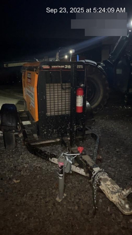 2021 Lincoln Electric Vantage 322 Vantage 322 Ready Pak 3 w/ Decals, ORANGE (includes trailer, cable rack, fender light kit) NO Telematics