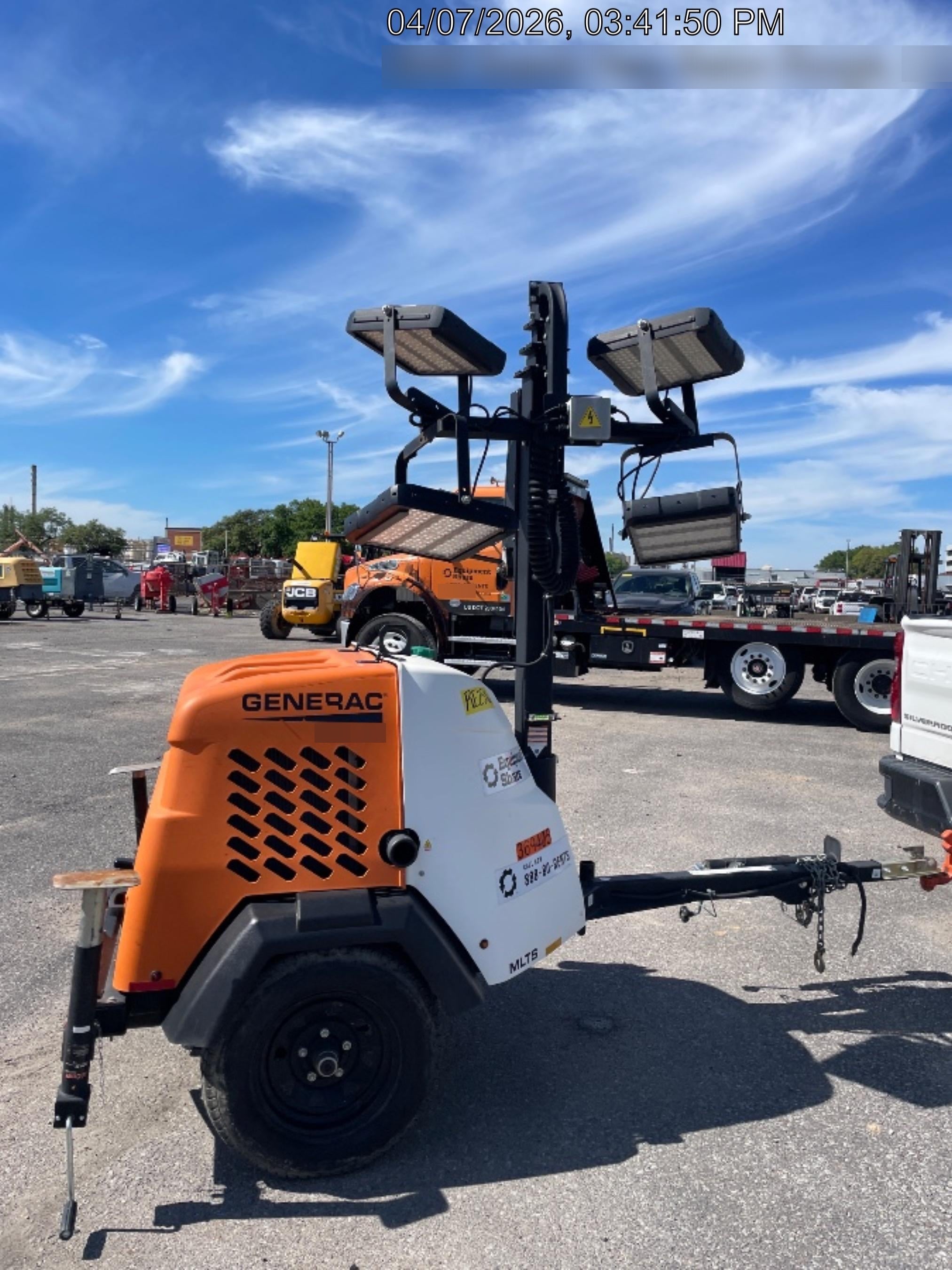 2023 Generac MLT2 Diesel, Flex Switch 120V Input, Powerzone Controller, 
(4) 320W LED Lights, 4kW Generator, 39.9 Gal Fuel Tank, 2" Ball, T3