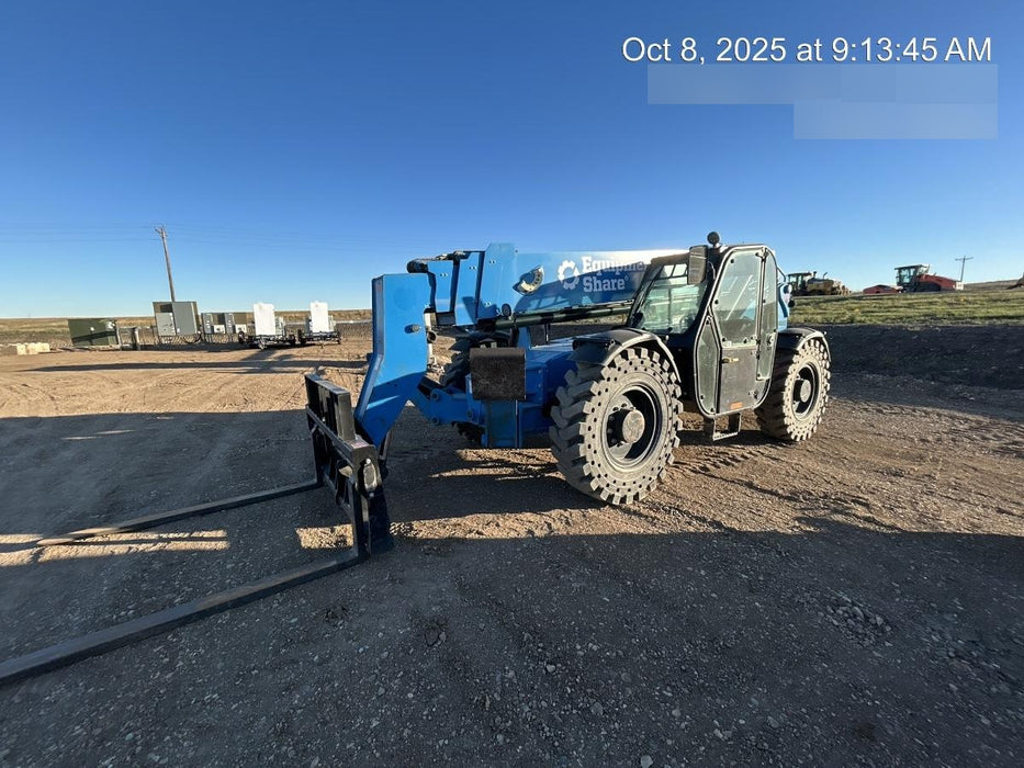 2019 Genie GTH-1056 6' Forks* Genie GTH-1056 w/Enclosed Cab w/HVAC, Work Lights, Solid Tires, Beacon, 60" Carriage and Forks