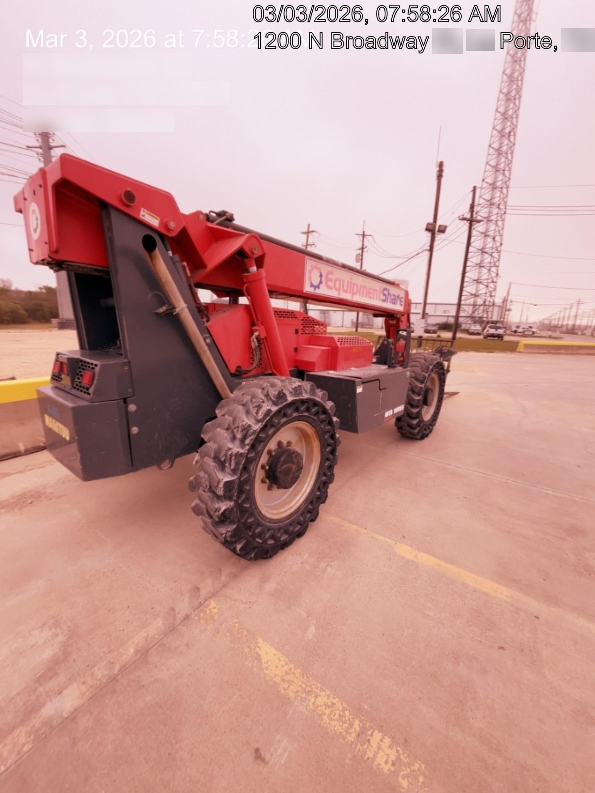 2019 Manitou MTA10055 MTA10055 - 74 HP T4, Canopy, Worklights/Strobe, Beacon, 66" Carriage, 60" Forks, Solid Tires, Lift Hook, Aux Hydraulics