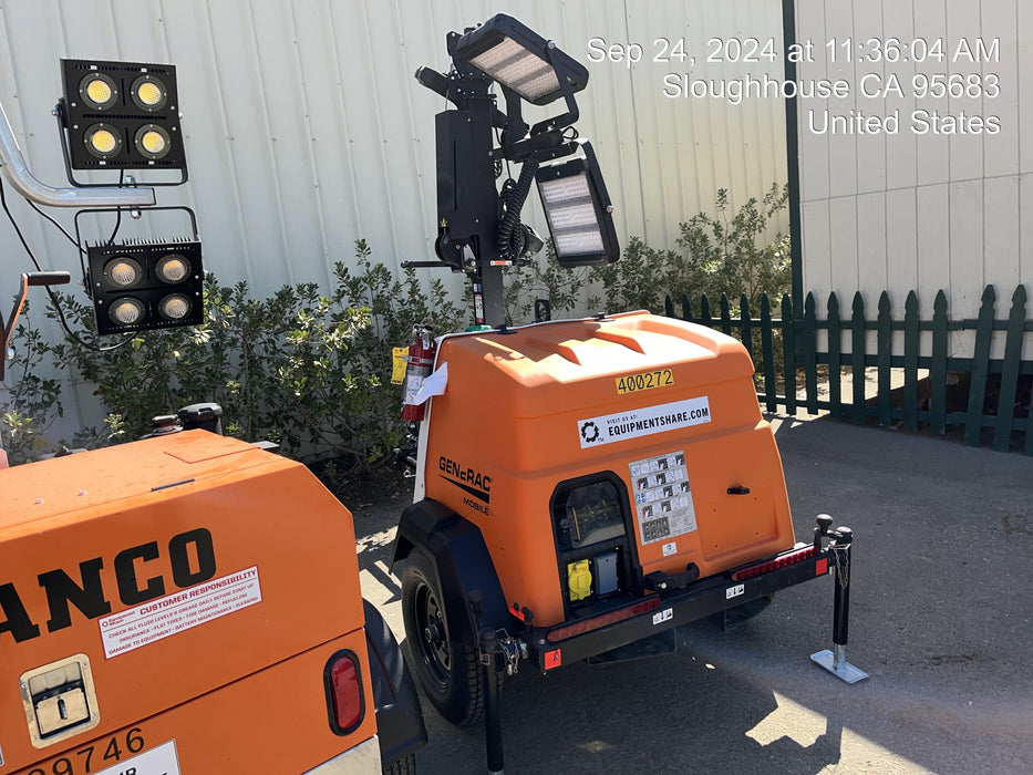 2024 Generac MLT2 Diesel, Flex Switch 120V Input, Powerzone Controller, 
(4) 320W LED Lights, 4kW Generator, 39.9 Gal Fuel Tank, 2" Ball, T3