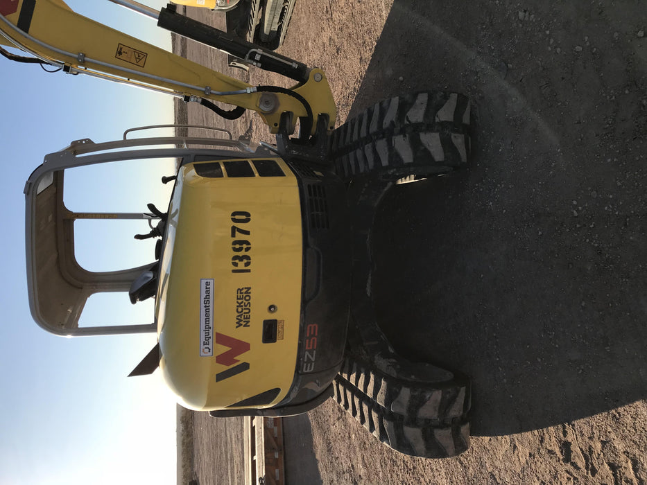 2018 Wacker Neuson EZ53 EZ53 12K Track Excavator, TRK,LGD,CNPY,PC, TRK,LGD,CNPY,PC, Manual QC, Hydraulic Thumb, Buckets: 24" , 18"