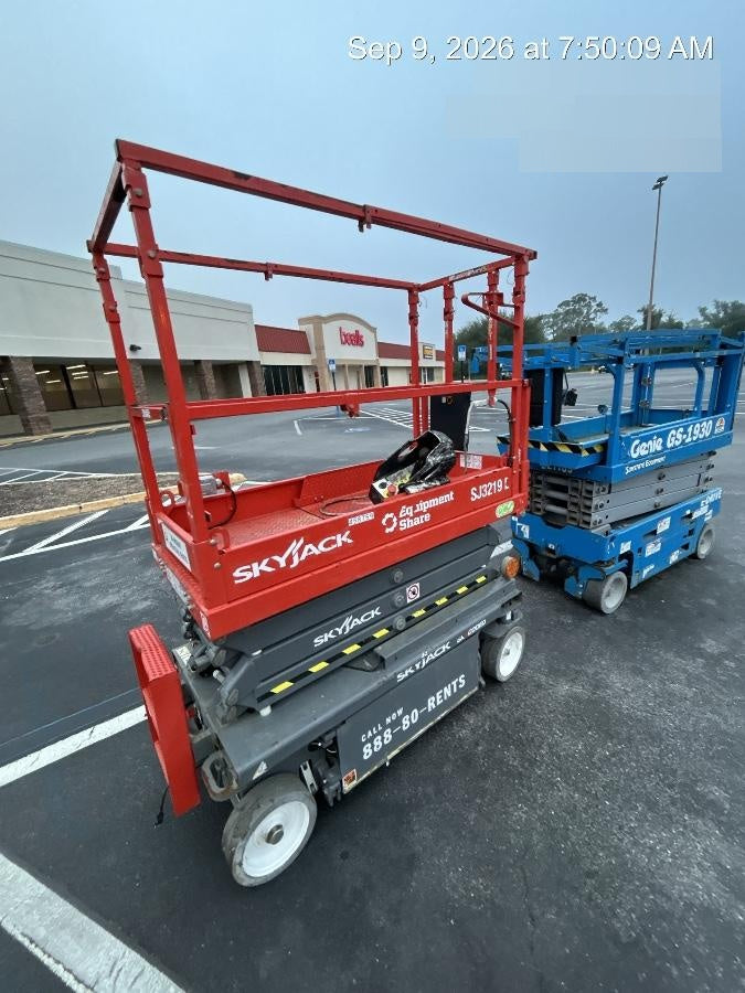 2024 Skyjack SJ3219 Electric Drive, Sld NM Tires, DBcns, RFRails, Power to Platform, T3 + Access Control