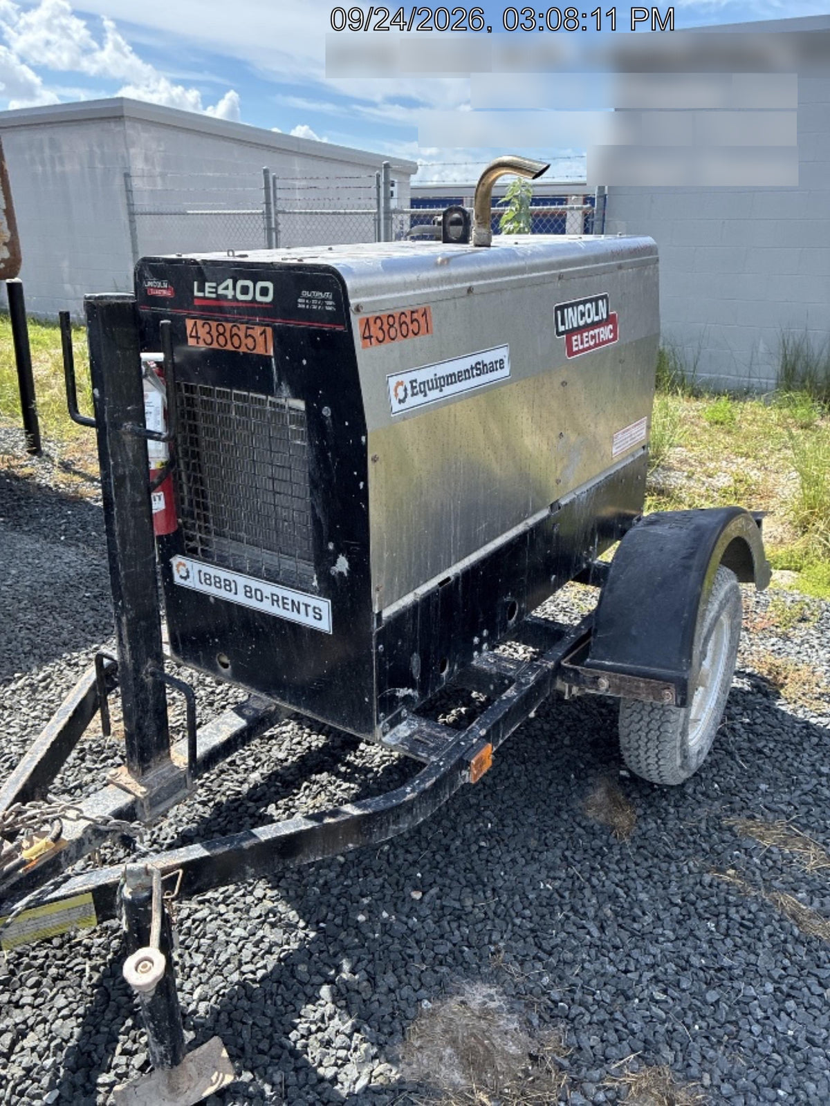 2024 Lincoln Electric LE400 Kubota V1505, Trlr, Cable Rack, Light Kit, ES Decals, T3