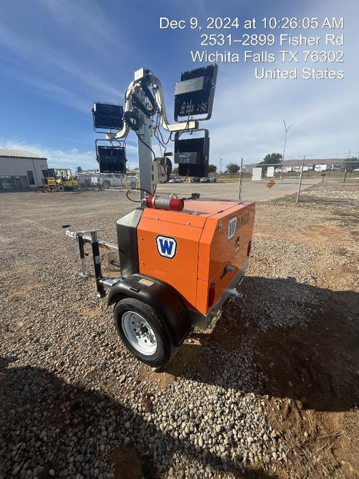 2024 Wanco WLTT-4MM4K Diesel, Deep Sea Controller, Shore Power Plug, Auto Start, (4) 350W LED Floodlights, 4kW Generator, 60 Gal Fuel Tank, 2" Ball, T3