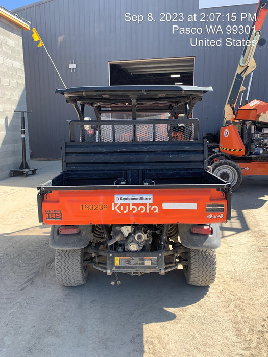 2021 Kubota RTV-X1140W-H Plastic Canopy, Windshield Acrylic Clear, LED Strobe Light, Wire Harness Kit, Back up Alarm