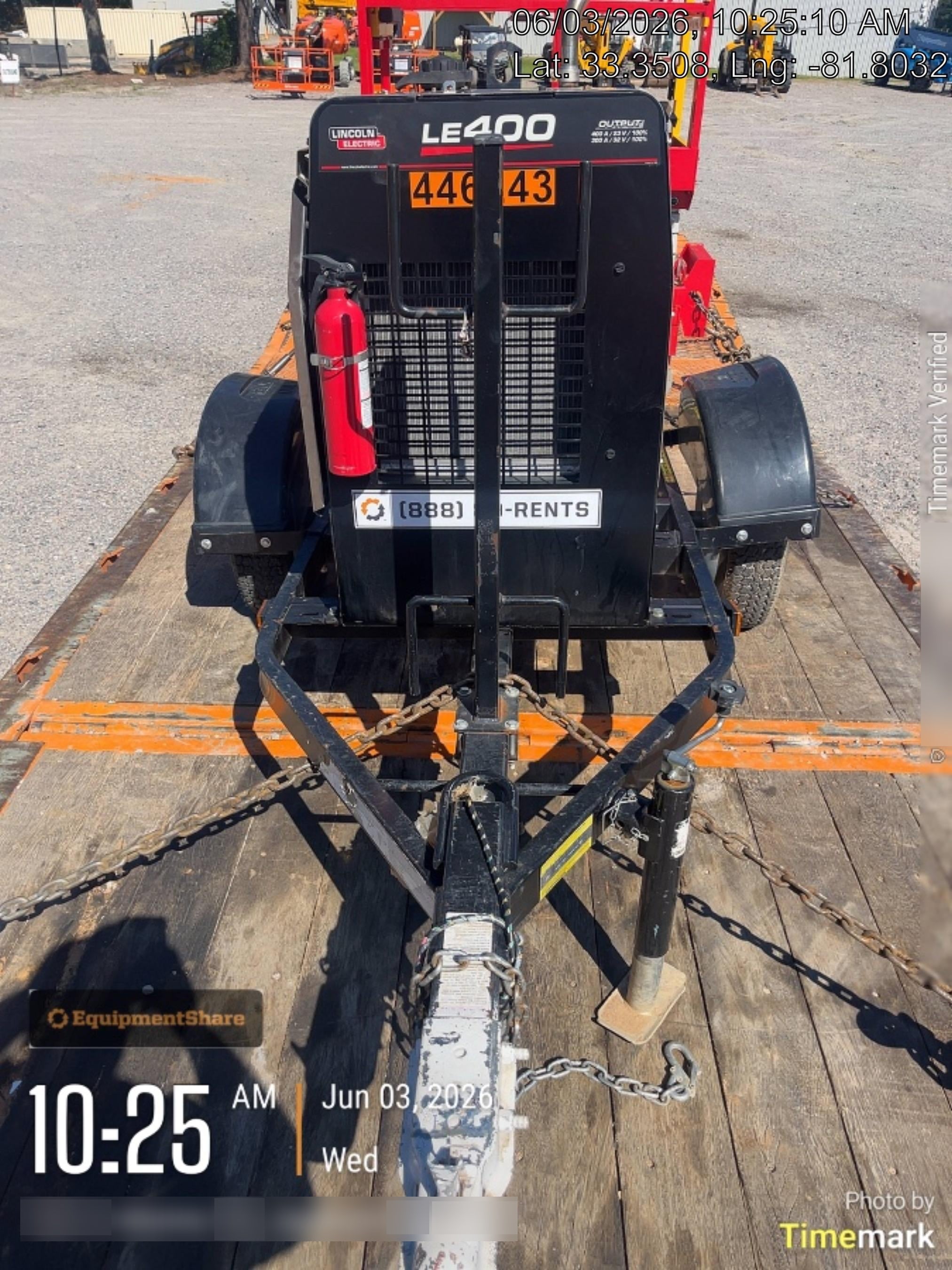 2024 Lincoln Electric LE400 Kubota V1505, Trlr, Cable Rack, Light Kit, ES Decals, T3