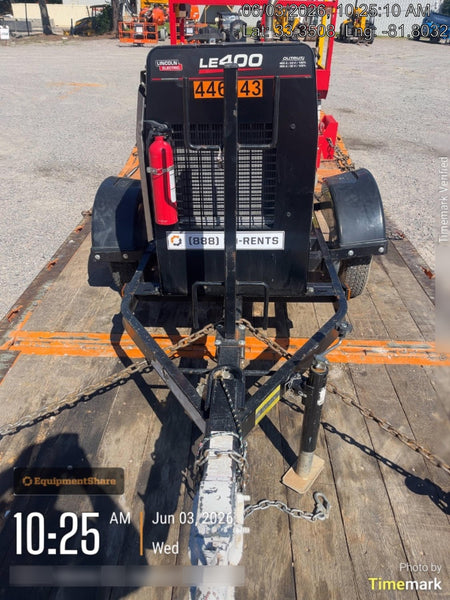 2024 Lincoln Electric LE400 Kubota V1505, Trlr, Cable Rack, Light Kit, ES Decals, T3