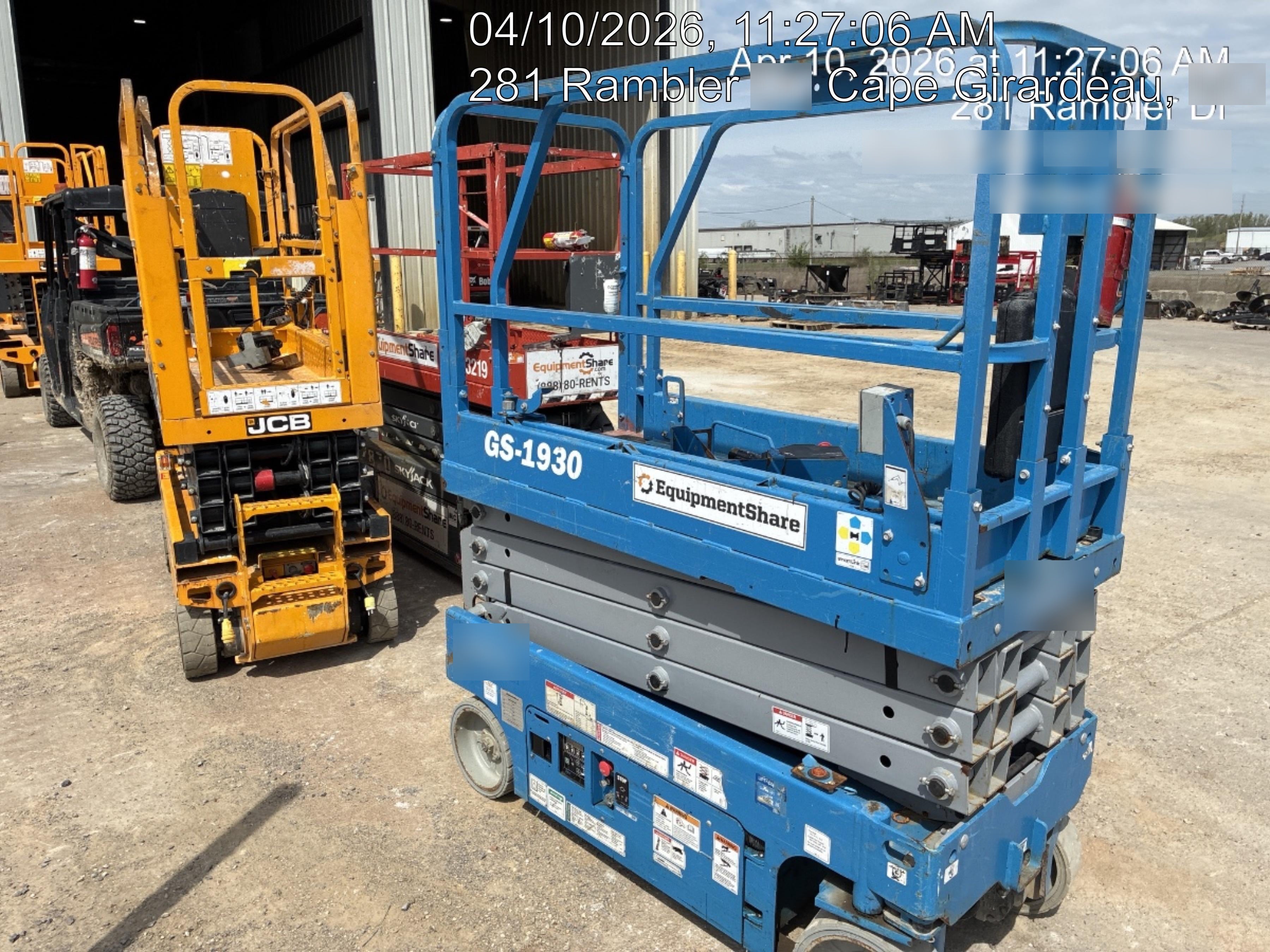 2019 Genie GS-1930 Fixed rails with chain Entry
