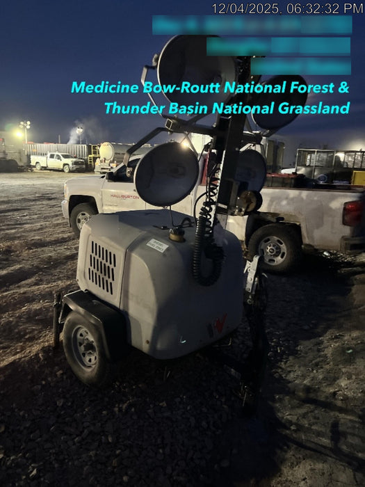 2018 Wacker Neuson LTV6L-MH Wacker Neuson LTV6L Mobile Light Tower w/Fuel Level Sensor Installed