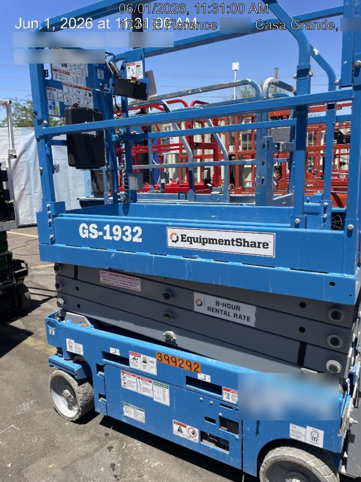 2019 Genie GS-1930 Half Height Swing Gate, 800W Inverter