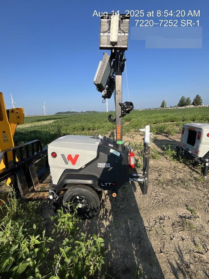 2024 Wacker Neuson LTT4 Diesel, Kohler KDW702, Deep Sea Controller, Auto Start, LED 320W, Bypass Outlet, T3