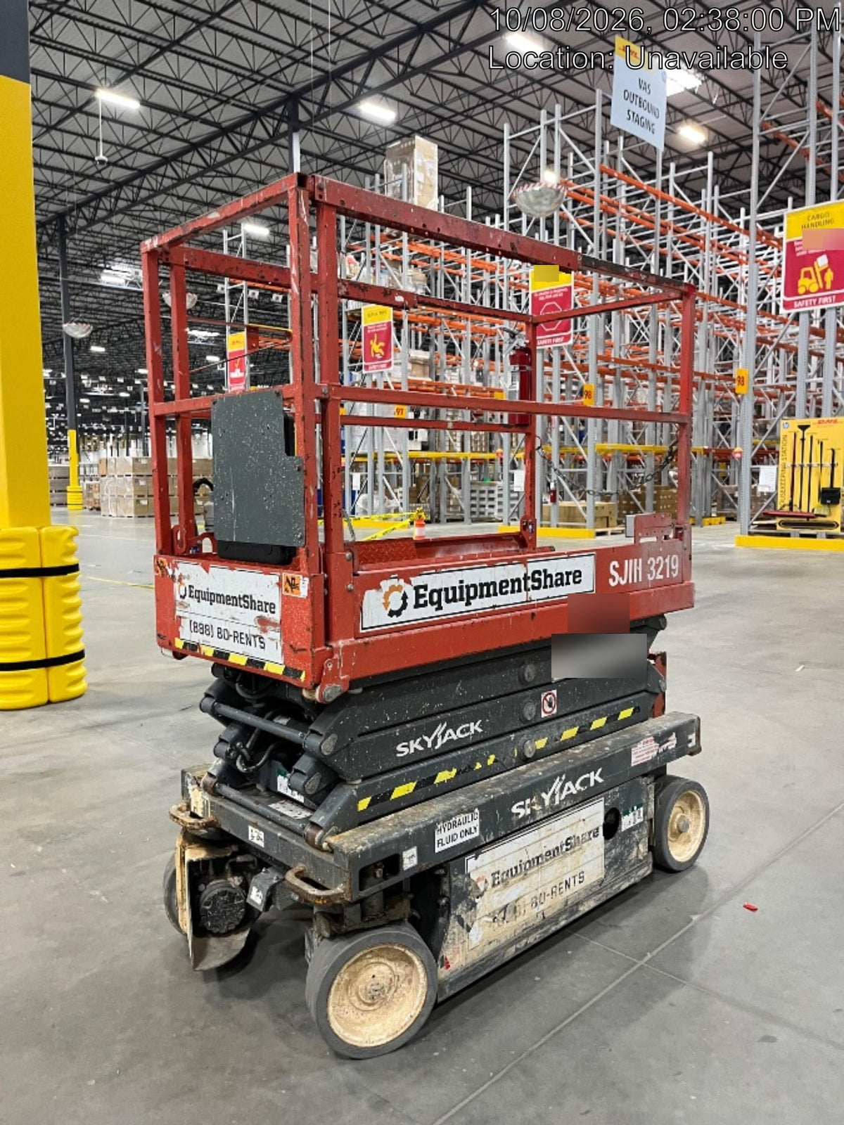 2019 Skyjack SJIII-3219 Standard Options, Trojan Batteries