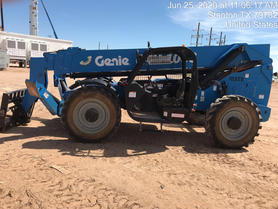 2018 Genie GTH-1056 Genie GTH-1056 w/Open ROPS, Foam Filled Tires, Work Light/Beacon, 60" Carriage and Forks