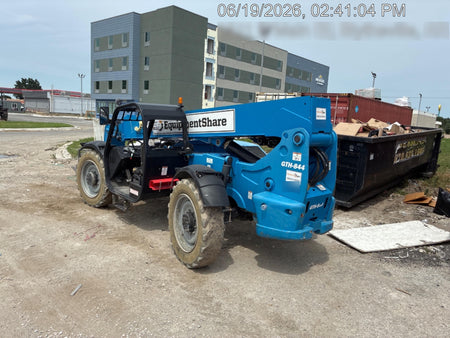2019 Genie GTH-844 Canopy, Solid RT Tires, LED Work Lights, Beacon 60" QA Carriage, 48" Forks