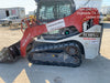 2019 Takeuchi TL10V2-CR Cab/Heat/AC, Rubber Tracks, Backup Alarm, Front & rear working Lights, Auxiliary Hydraulics, 2 Speed Travel, Engine Monitoring System, Hydraulic universal quick hitch w/76" HD smooth dirt bucket with bolt-on edge, 20.3 cubic feet capacity, 48" Pallet forks and frame