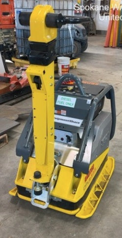 2024 Wacker Neuson DPU6555Heh Hatz Diesel, Reversible Plate Compactor, electric start