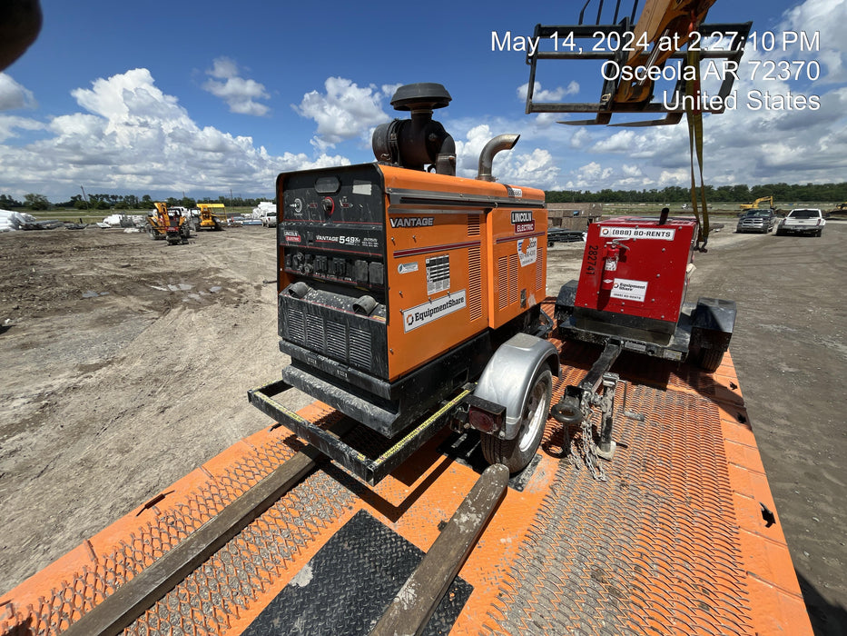 2022 Lincoln Electric Vantage 549X Crosslink Technology, Trailer Mounted, ES Decals, T3