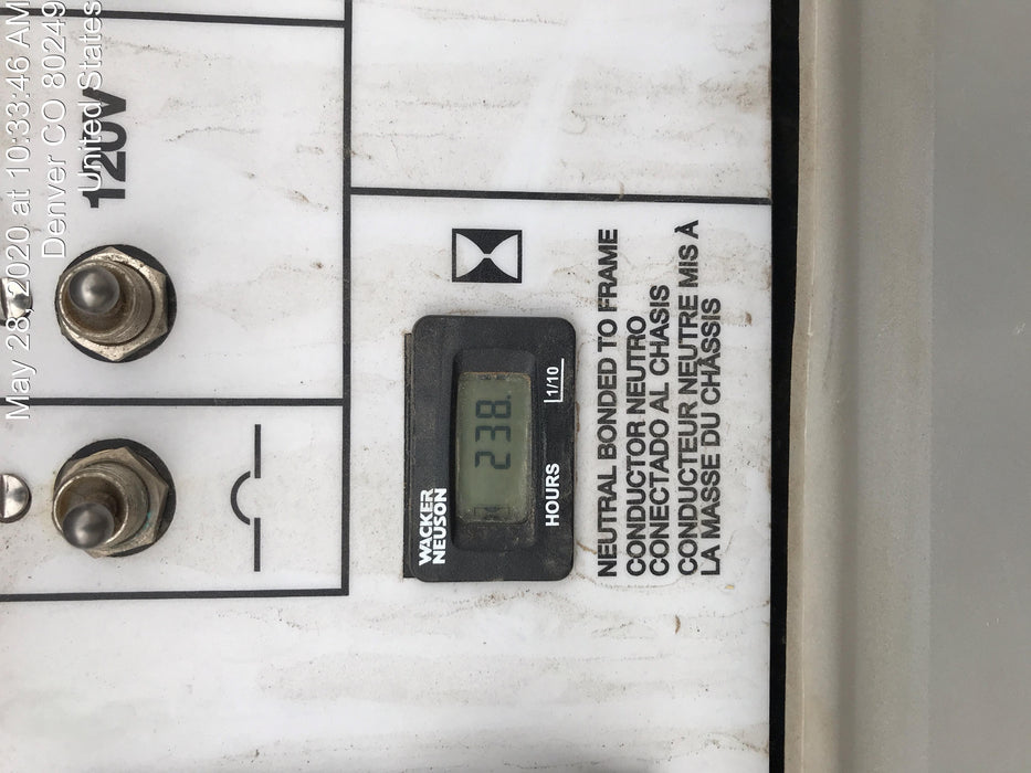 2018 Wacker Neuson LTV6L-MH Wacker Neuson LTV6L Mobile Light Tower w/Fuel Level Sensor Installed