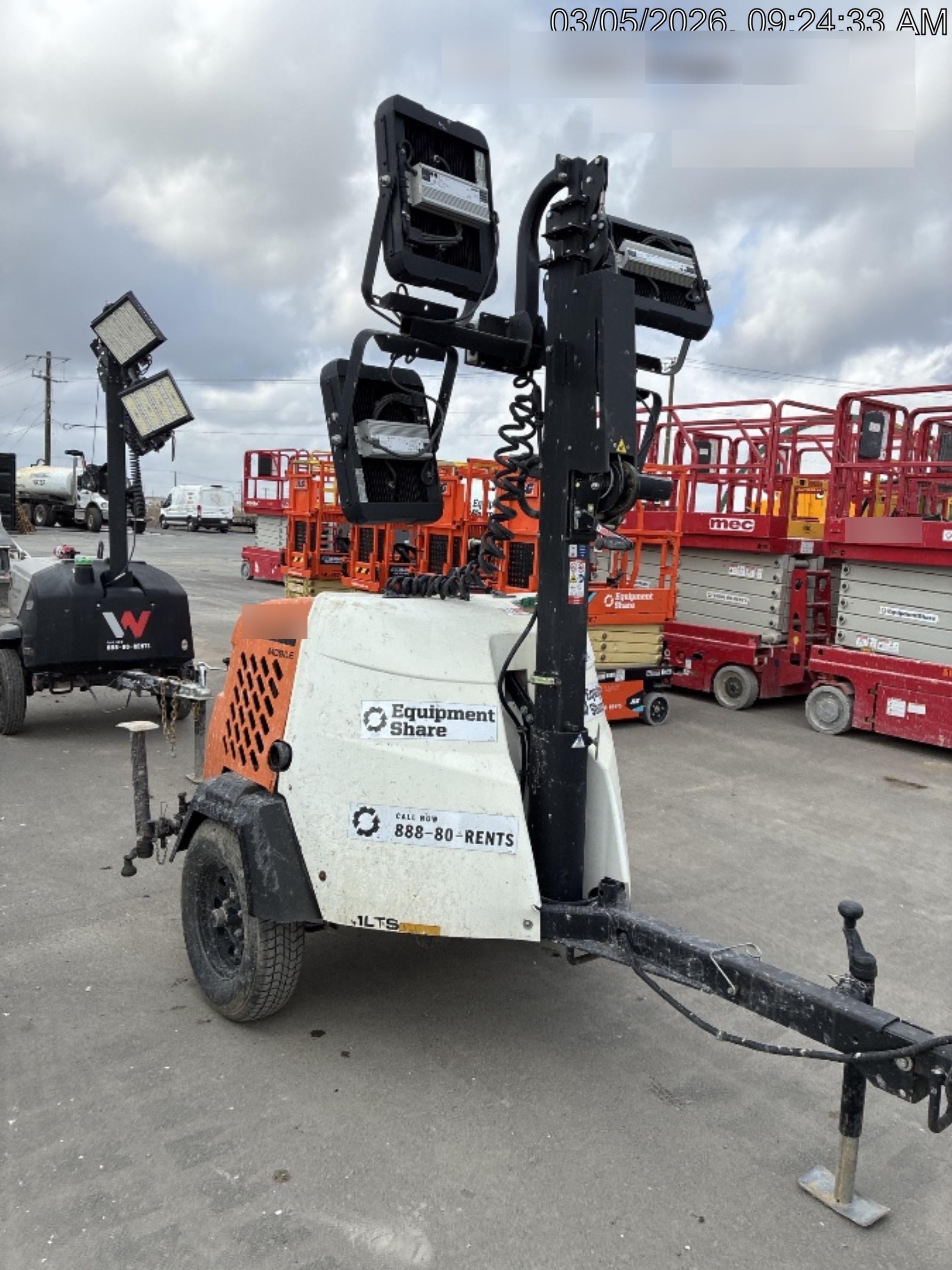 2024 Generac MLT2 Diesel, Flex Switch 120V Input, Powerzone Controller, 
(4) 320W LED Lights, 4kW Generator, 39.9 Gal Fuel Tank, 2" Ball, T3