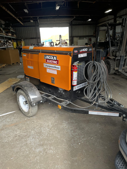 2023 Lincoln Electric LE400 Kubota V1505, Trlr, Cable Rack, Light Kit, ES Decals, T3