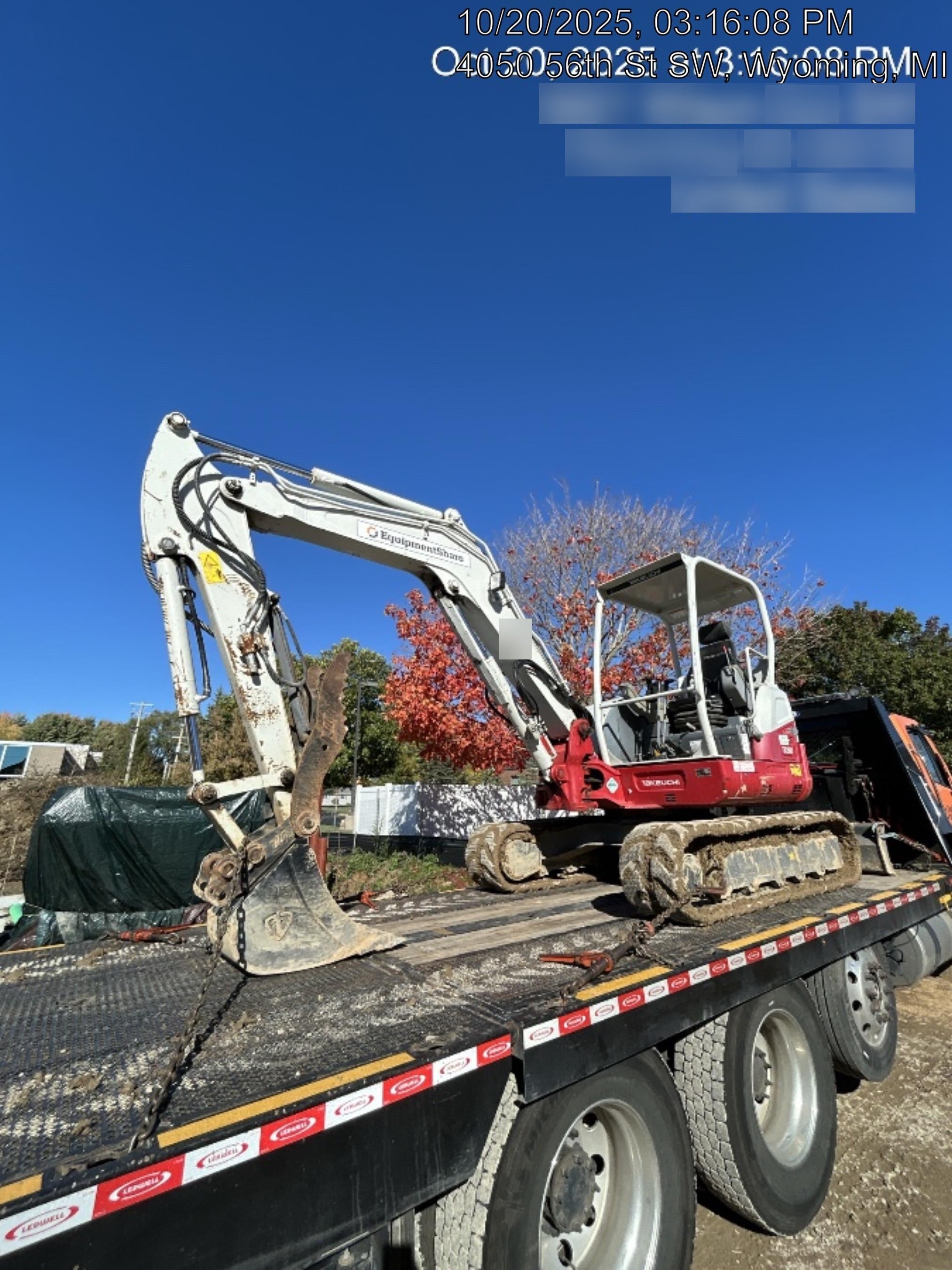 2019 Takeuchi TB260 Takeuchi TB260 Canopy w/Rubber Tracks, Auxiliary Hydraulics, Standard Blade, Manual QC