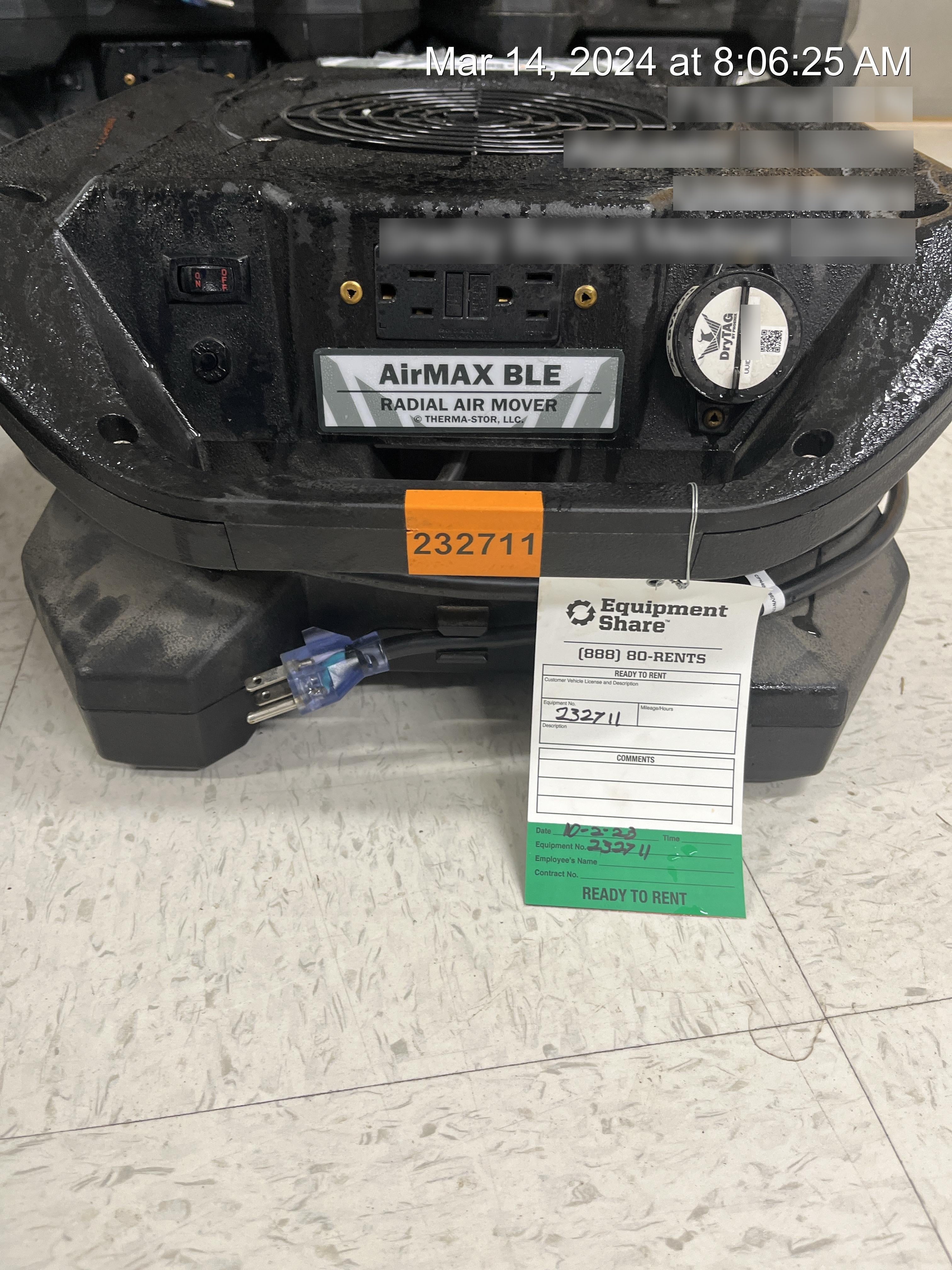 2022 PHOENIX AirMAX Radial Air Mover
