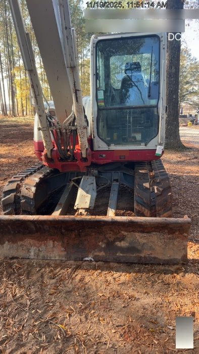 2019 Takeuchi TB290 Cab/Heat/AC Rubber tracks, Dozer blade, Travel alarm, Auxiliary hydraulics w/Manual QC, Hydraulic thumb, 18", 24", and 36" Buckets