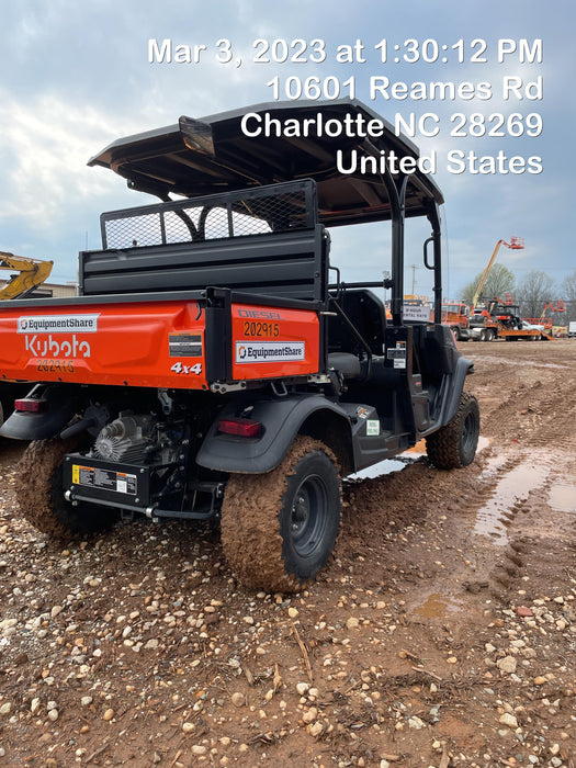 2022 Kubota RTV-X1140W-H Plastic Canopy, Windshield Acrylic Clear, LED Strobe Light, Wire Harness Kit, Back up Alarm