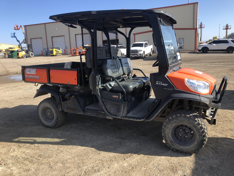Kubota RTV-X1140W-H Kubota RTVX1140WH 4wd Utility Cart, LED Strobe, Windshield Tempered Glass, Pastic Canopy, Wire Harness Kit, Backup Alarm