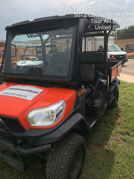 Kubota RTV-X1140W-H 4WD, LED Strobe, Windshield Acrylic Clear, Plastic Canopy, Wire Harness Kit, Backup Alarm